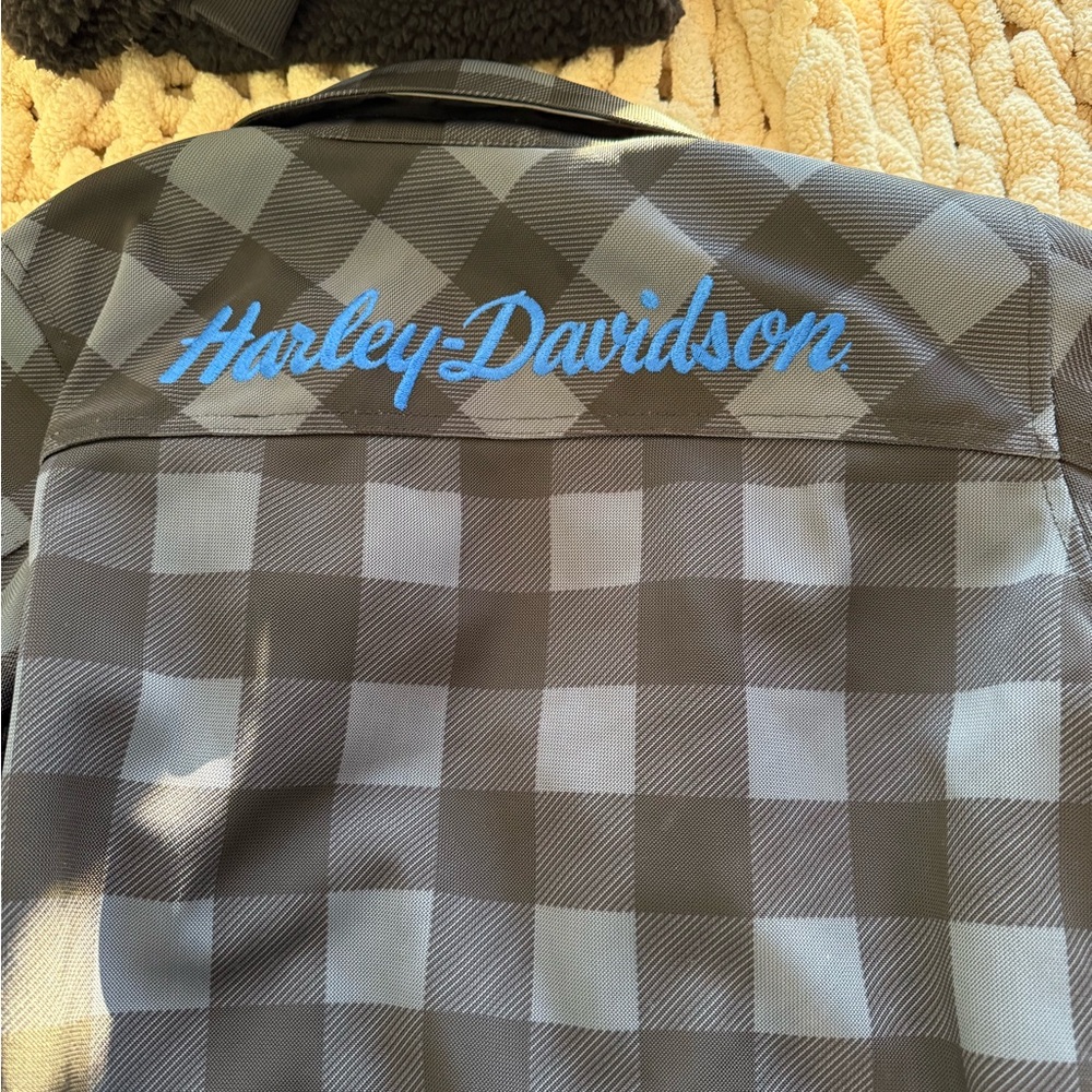 Women’s Harley-Davidson Gray Checkered Utility Jacket